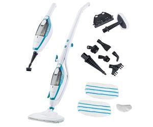 Zennox Multifunctional Steam Mop & 3pc Mop Pad Set | Multi-Surface Cleaner | Steamer for Hard Floors, Laminate, Wood, Carpets, Rugs, Worktops, Tiles & More | Chemical Free | Upright or Handheld Mode