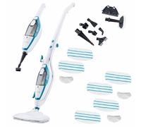Zennox Multifunctional Steam Mop & 9pc Mop Pad Set | Multi-Surface Cleaner | Steamer for Hard Floors, Laminate, Wood, Carpets, Rugs, Worktops, Tiles & More | Chemical Free | Upright or Handheld Mode