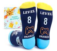 ZENO 8th Birthday Gifts for Boys - Astronaut Socks for 8-Year-Olds - Fun Present - Boys