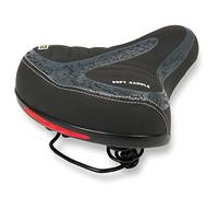 ZENO Bike Seat with Reflector | Bicycle Saddle with Soft Shockproof Springs and Punching Foam System | Cycling MTB Saddle Cushion Pad for Cruiser/Road Bikes/Touring/Mountain Bike/BMX | Army Print