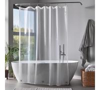 ZENO Clear Shower Curtain Liner - 72" x 72" Size - Premium PEVA Shower Liner + Rustproof Grommets + 3 Magnets, Waterproof & Lightweight Shower Curtains Set for Bathroom - Clear