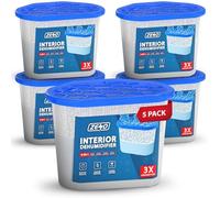 ZENO Disposable Dehumidifier 500ml | Moisture Absorber Dehumidifiers for Damp, Mould, Moisture in Home, Kitchen, Wardrobe, Bedroom, Caravan | Dehumidifiers Disposable | Damp Absorber (5 Pack)