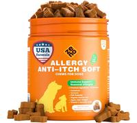 ZENO Dog Allergy Chews 150Pcs - Dog Supplements for Itchy Skin and Paw Licking - Allergy Relief - US Formula with Dog Probiotics, Natural Ingredients & Vitamins - Duck