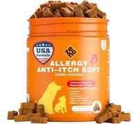 ZENO Dog Allergy Chews 150Pcs - Supplements for Itchy Skin and Paw Licking - Allergy Relief - US Formula with Dog Probiotics, Natural Ingredients & Vitamins - Beef