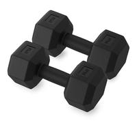 ZENO Dumbbells Pair 10KG | Weights Dumbbells Set | Plastic Dumbbell Pair | Hex Dumbbell For Strength Training, Home Training & Gym | Weights Set | Anti Slip & Anti Roll | 2 X 5KG