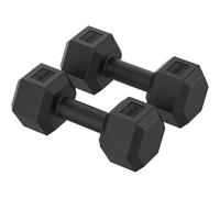 ZENO Dumbbells Pair 20KG | Weights Dumbbells Set | Plastic Dumbbell Pair | Hex Dumbbell For Strength Training, Home Training & Gym | Weights Set | Anti Slip & Anti Roll | 2 X 10KG