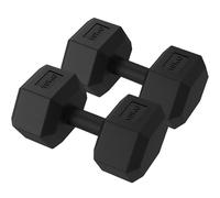 ZENO Dumbbells Pair 20KG | Weights Dumbbells Set | Plastic Dumbbell Pair | Hex Dumbbell For Strength Training, Home Training & Gym | Weights Set | Anti Slip & Anti Roll | 2 X 10KG