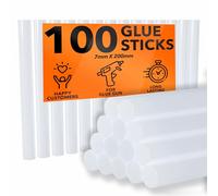 ZENO Glue Sticks for Glue Gun | Hot Glue Sticks | Glue Gun Sticks | Adhesive Sticks Perfect for DIY Craft Projects and Sealing | Melt Adhesive Glue Sticks | 7mm x 200mm | 100 Count