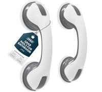 ZENO Grab Rails for Bathroom 2PCS | Support Grab Handle | Bathroom Grab Rails | Disability Aid Suitable for Bath & Shower | No Fixings Needed for Bathroom | Suction Cup Safety Handle (Grey & White)