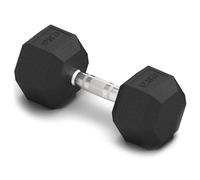 ZENO Hex 12.5KG Rubber Dumbbell with Non-Slip Grip for Home Gym - Easy to Use for Men and Women
