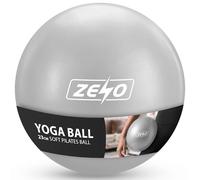 ZENO Pilates Ball 23cm | Soft Yoga Ball for Core Training | Mini Exercise Ball for Balance Stability and Control | Anti Burst Gym Ball for Pilates, Yoga, Physio, Rehab, Home Workouts (Grey)