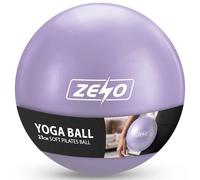 ZENO Pilates Ball 23cm | Soft Yoga Ball for Core Training | Mini Exercise Ball for Balance Stability and Control | Anti Burst Gym Ball for Pilates, Yoga, Physio, Rehab, Home Workouts (Purple)