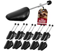 ZENO Plastic Shoe Stretchers 10 Pairs | Plastic Shoe Trees with Flexibility | Shoe Shapers for All UK Sizes | Maintain Size for Trainers, Sneakers & Shoes