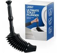 ZENO Powerful Toilet Plunger | Toilet Unblocker | Plunger Toilet Unblocker | Toilet Plungers for Unblocking | Toilet Unblocker Heavy Duty | 8x More Power Than Other Plungers | Easily Unblock Toilets