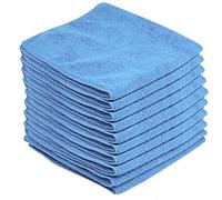 ZENO Premium Microfibre Cloths 10 Pack | Environmentally Friendly Cloths for Polishing & Cleaning | Get mirror-like results without streaks | Microfibre Car Cleaning Cloths | 30x40 cm (Light Blue)