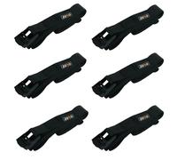 ZENO Ratchet Straps 6 Pack | Tie Down Straps | Heavy Duty Tensioning Belts | 2.5M Adjustable Cargo Straps Ratchet Straps for Motorcycle, Cargo, Trucks, Trailer, Luggage | 125kg Loading Capacity