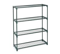 ZENO Shelf Storage Unit - 4 Tiers | Garden Shelving Plant Stand Rack | Office Shelving | Corner Plant Shelf Ladder Planter for Garden Balcony & Patio