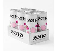 ZENO Sparkling Rosé Non-Alcoholic Wine Cans - 6-Pack, Alcohol-Liberated Rosé (Macabeo & Garnacha), Light Bubbles & Red Berry Aroma, 250 ml Each