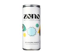 Zeno Sparkling White - Non Alcoholic Wine Can, Case of 12 Cans