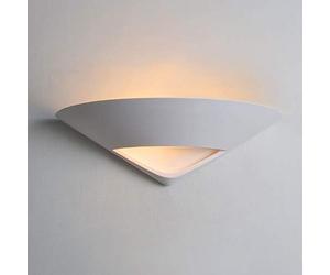Zenon Lighting Collection Alba Range Modern Half Round Design Indoor White Ceramic Wall Light Fixture B811