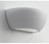 Zenon Lighting Collection Alba Range Modern Semi Circular Indoor White Ceramic Wall Light Fixture M0043