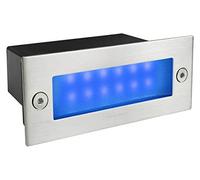 Zenon Lighting Collection Mini 1.5w LED Outdoor Brick Light Step Light Blue IP44 Recessed Wall Light ZLC094BL