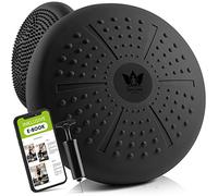 ZenOne Sports Air Stability Disc Wobble Cushion Board for Posture and Sports Rehab Balance Strength Training Black