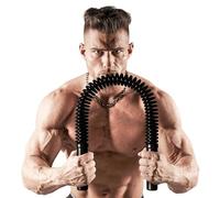 Zenooze BOA Heavy Duty Power Twister Spring Forearm Blaster Bar, 30-55 KG Chest Exerciser for Men Bicep Shoulder Arm Builder Bicep Blaster 65-120 LBS