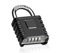 Zenora Heavy Duty Combination Padlock Outdoor Weatherproof 52mm 4 Digit Specially Designed Coded Padlocks with Codes Hardened Steel Shackle