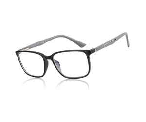 ZENOTTIC Blue Light Glasses,Reading Glasses for Men Square Frame Anti-Glare Sport Computer Glasses Black 3.5 x