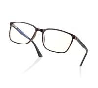 ZENOTTIC Blue Light Glasses,Reading Glasses for Men Square TR Frame Anti Glare Sport Computer Glasses Tortoise 1.5 Dioptres