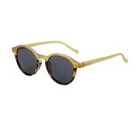 ZENOTTIC Polarized Round Sunglasses, Stylish Sunglasses for Men and Women Retro Classic, Multi-Style Selection, Crystal Yellow Demi/Grey, M