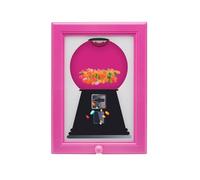Zenova Candy Dispenser Picture Frame, Handy Candy Dispenser Picture Hanging Candy Frame, Gumball Machine In A Frames, Wall Mounted Candys Dispensers for Kitchen,Office,Hallway,Gifts (Red)