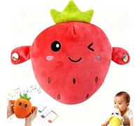 Zenova Interactive Music Plush Toy, Body Sensing Sensor Doll with Piano & Fruit Metronome Sounds, Educational Interactive Stuffed Animal Gift for Kids Boys Girls (strawberry)