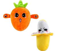Zenova Interactive Music Plush Toy, Body Sensing Sensor Doll with Piano & Fruit Metronome Sounds, Educational Interactive Stuffed Animal Gift for Kids Boys Girls (banan carrot)