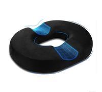 Zenova Memory Foam Coccyx Cushion for Post Surgery & Tailbone Pain Relief - Donut Pillow for Office Chair, Car Seat, Wheelchair - Orthopedic Hemorrhoid Cushion with Anti-Slip Bottom