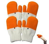 Zenova Silly Goose Gloves - Funny Silly Goose Gloves for Cozy Hands, Winter Cute Mittens, Duck Winter Warm Glove, Fun Gooses Gifts for Adults & Kids Cold Weather Christmas (2 Pairs)