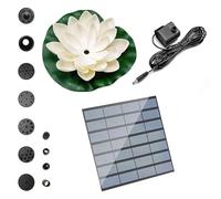 Zenova Solar Floating Lotus Pond Lights, Floating Solar Lights, Pond Light Underwater, Solar Powered Ponds Light, Floating Lotus Flower Lamp, for Outdoor Garden Fountain Swimming Pool Decor (White)