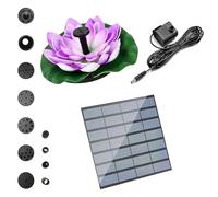 Zenova Solar Floating Lotus Pond Lights, Floating Solar Lights, Pond Light Underwater, Solar Powered Ponds Light, Floating Lotus Flower Lamp, for Outdoor Garden Fountain Swimming Pool Decor (Purple)