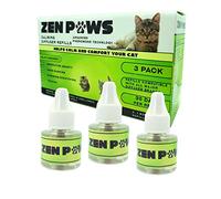 Zenpaws Upgraded No Scent - Diffuser Cat Relaxant Refill - Compatibility : Refills fit and are Compatible with All Major Brand diffusers. Feliway, Comfort Zone, ThunderEase, Relaxivet