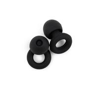 ZenPods Sound Reduction Earplugs - for Sleep, Noise Sensitivity, Concerts, Work, Travel, Hypoallergenic, Reusable, Silicone, Carrying Case, 4 Tip Sizes XS/S/M/L, 20-28dB - Black