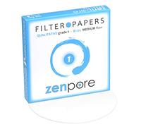 zenpore 12.5 cm Lab Filter Paper, Standard Qualitative Grade 1 - ZENPORE Medium Flow 125 mm (100 Discs)