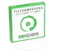 zenpore 12.5 cm Lab Filter Paper, Standard Qualitative Grade 2 - ZENPORE Slow Flow 125 mm (100 Discs)