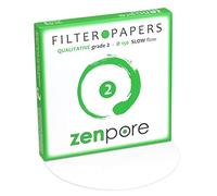 zenpore 15 cm Lab Filter Paper, Standard Qualitative Grade 2 - ZENPORE Slow Flow 150 mm (100 Discs)