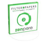 zenpore 18.5 cm Lab Filter Paper, Standard Qualitative Grade 2 - ZENPORE Slow Flow 185 mm (100 Discs)