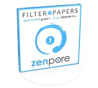 zenpore 24 cm Lab Filter Paper, Standard Qualitative Grade 1 - ZENPORE Medium Flow 240 mm (100 Discs)