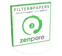 zenpore 24 cm Lab Filter Paper, Standard Qualitative Grade 2 - ZENPORE Slow Flow 240 mm (100 Discs)