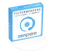 zenpore 9 cm Lab Filter Paper, Standard Qualitative Grade 1 - ZENPORE Medium Flow 90 mm (100 Discs)