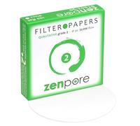 zenpore 9 cm Lab Filter Paper, Standard Qualitative Grade 2 - ZENPORE Slow Flow 90 mm (100 Discs)