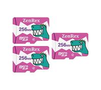 ZenRex 256MB Pack of 1, 3 Count MicroSD C4 Memory Card for Corporate Data Dtorage and File Transfer with Adapter